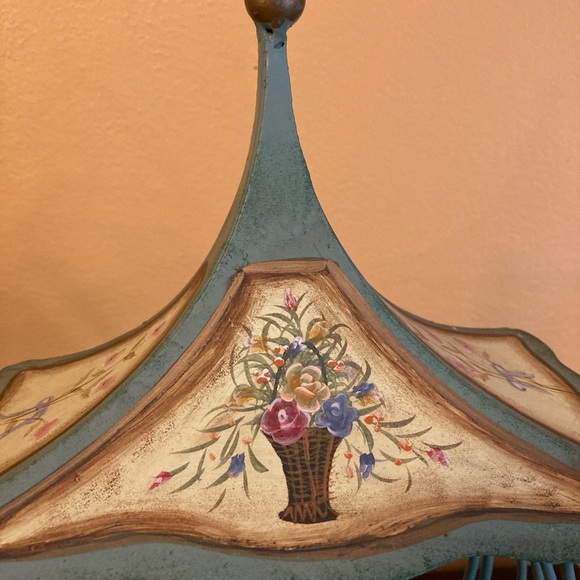 Green Metal Caged Clock - Picture 3 of 13